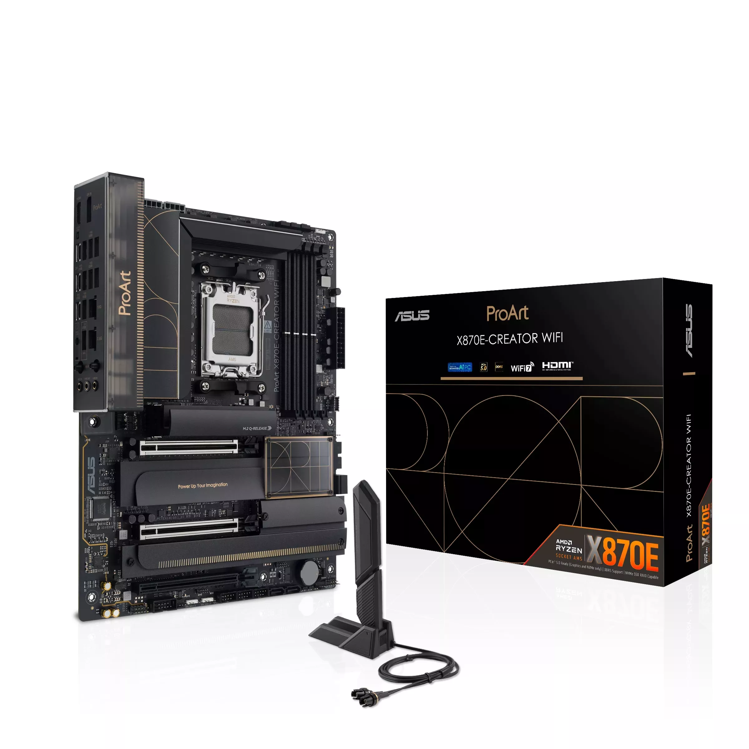 ASUS PROART X870E CREATOR WIFI-7 DDR5 HDMI DP PCIE 5.0 AM5 ATX