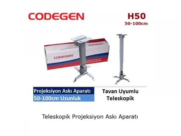 CODEGEN H50 50-100cm Projeksiyon Askı Aparatı