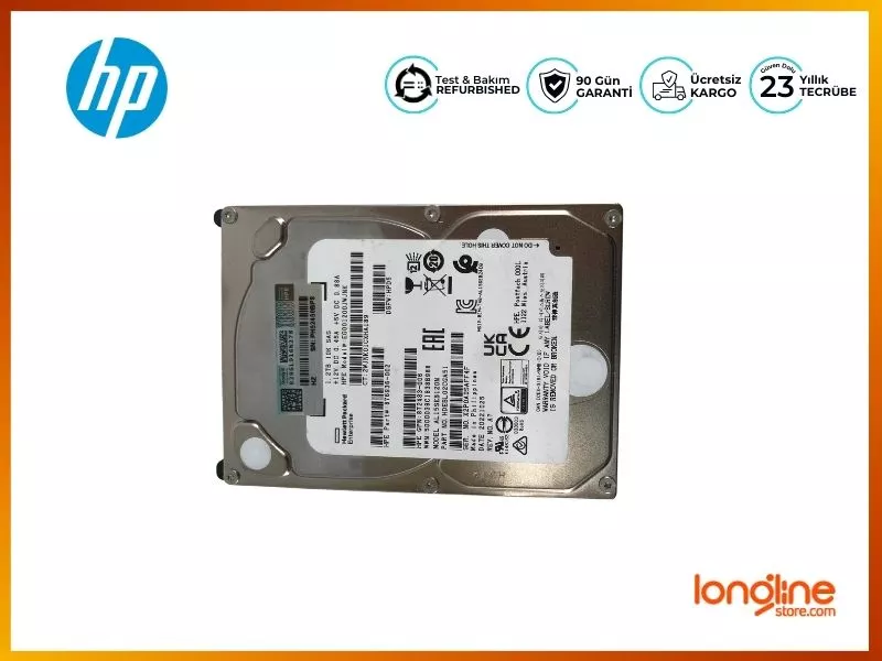 HPE 1.2TB 2.5" 10K 12G SAS G8-G10 HDD