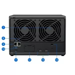 SYNOLOGY 5diskli Ryzen V1500B 8GB RAM-2.5Gbe Nas Server DS1525 PLUS