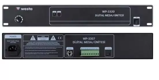 WESTA WP-3320 -10 Kontak Acil Anons Mesaj Kayıt Ünitesi