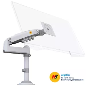 NORTH BAYOU 30" H100 Amortisörlü 360 Siyah 1-kollu Monitör Askı Aparatı