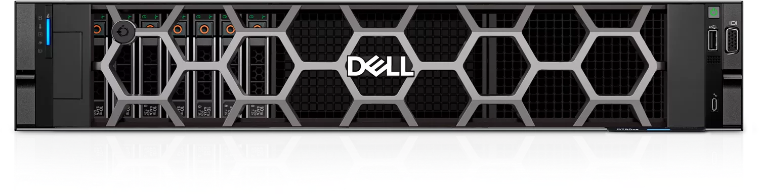 DELL POWEREDGE R760XS SPL2 SILVER 4510-64GB DDR5 RDIMM-4X480GB SSD-2x1100w Rack Sunucu