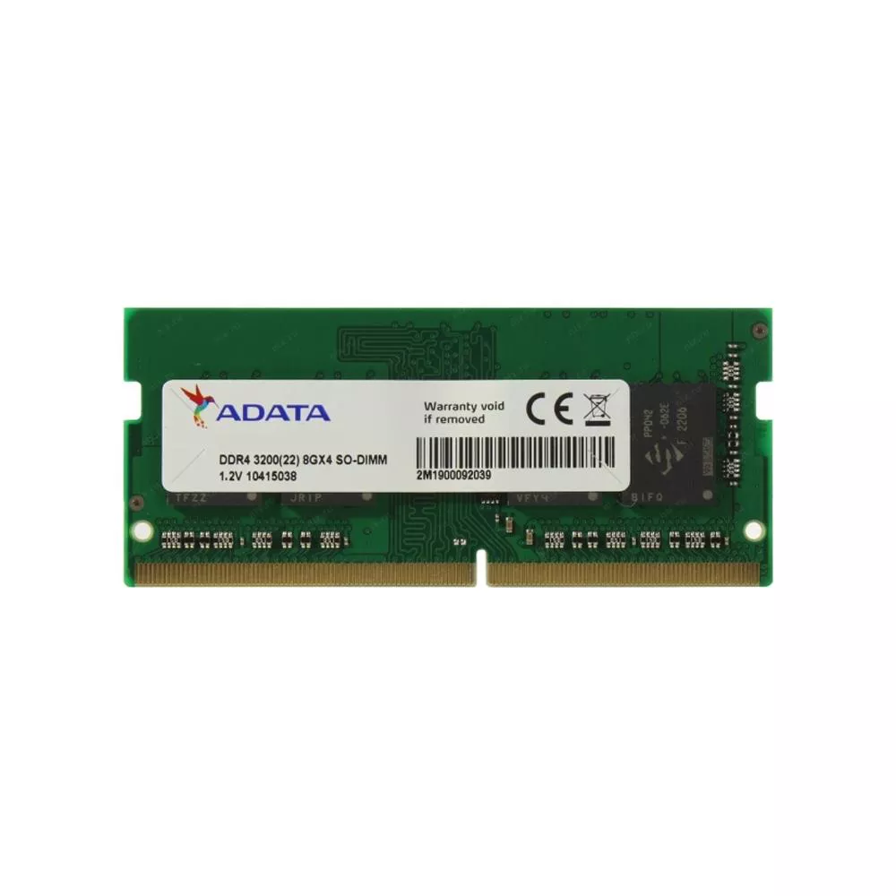 ADATA 8GB 3200Mhz DDR4 NOTEBOOK RAM BULK ADTSO3200/8
