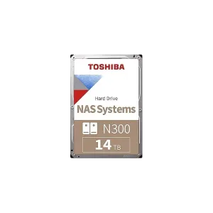 TOSHIBA N300, HDWG51EUZSVA, 3.5", 14TB, 512Mb 7200 Rpm, SATA3, 7/24 NAS, SERVER, HDD (Türkiye Distribütörü Garantili)