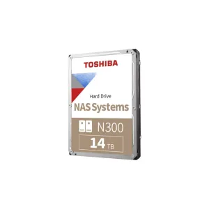 TOSHIBA N300, HDWG51EUZSVA, 3.5", 14TB, 512Mb 7200 Rpm, SATA3, 7/24 NAS, SERVER, HDD (Türkiye Distribütörü Garantili)