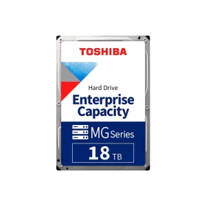TOSHIBA ENTERPRISE, MG09ACA18TE, 3.5", 18TB, 512Mb 7200 Rpm, 7/24 Güvenlik, Data Center, Nas, Server, HDD (Türkiye Distribütörü Garantili)