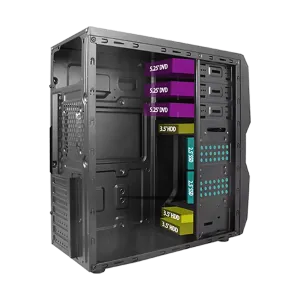 VENTO TA-K61 Mid Tower, 750W 80+ Siyah, ATX Kurumsal KASA