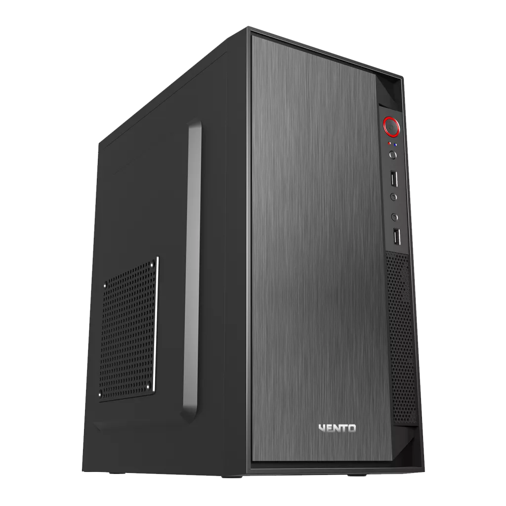 VENTO VS119S, 300W, Siyah, Micro ATX, Tower, Kurumsal, KASA