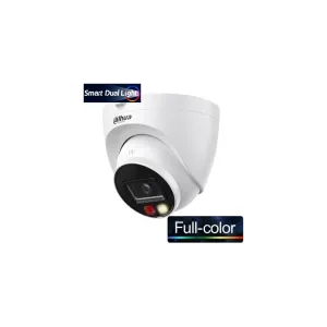 DAHUA IPC-HDW1249T-S-IL, 2Mpix, 2,8mm Lens, SD Kart, Smart Dual Light, H265+, 30Mt Gece Görüşü, Dahili Mikrofon, IP67, PoE Dome IP Kamera