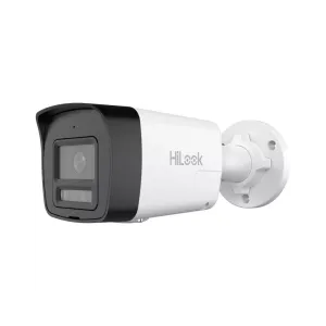 HILOOK IPC-B120HA-LUFC, 2Mpix, 2,8mm Lens, H265+, Dual Light, 30Mt Gece Görüşü, Dahili Mikrofon, IP67, PoE, Bullet, IP Kamera