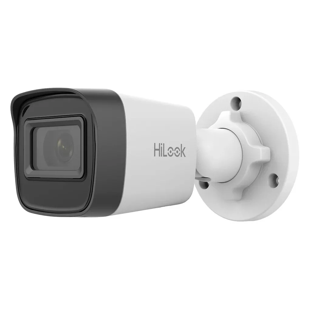 HILOOK IPC-B121H-C, 2Mpix, 2.8mm Lens, H265+, 30Mt Gece Görüşü, PoE, Bullet, IP Kamera