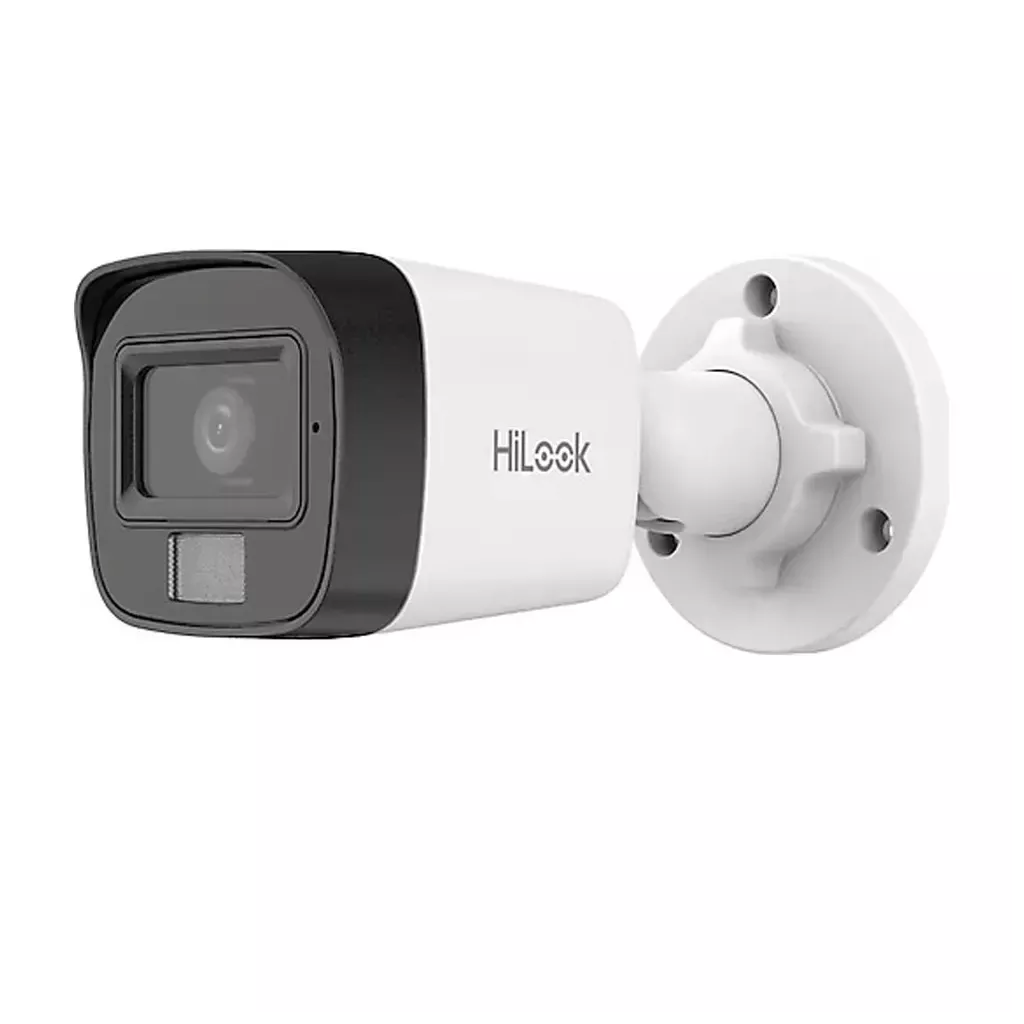 HILOOK IPC-B140HA-LUFC, 4Mpix, 2,8mm Lens, H265+, Dual Light, 20Mt Gece Görüşü, Dahili Mikrofon, IP67, PoE, Bullet, IP Kamera