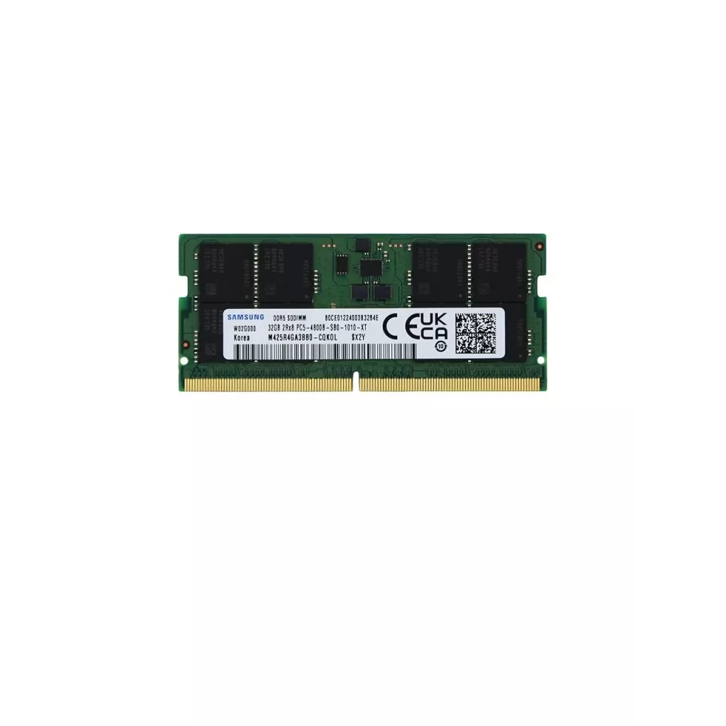 Samsung SAMSO4800/32, 32GB, DDR5, 4800MHz,  CL46, 1.1V Notebook Ram (M425R4GA3BB0-CQKOD)
