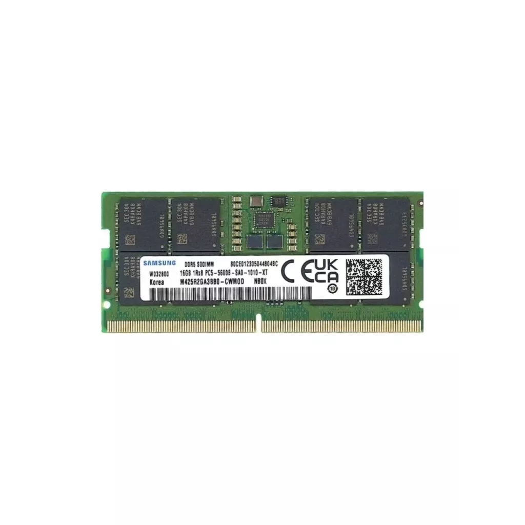 Samsung SAMSO5600/16, 16GB, DDR5, 5600MHz,  CL46, 1.1V Notebook Ram (M425R2GA3BB0-CWMOM)