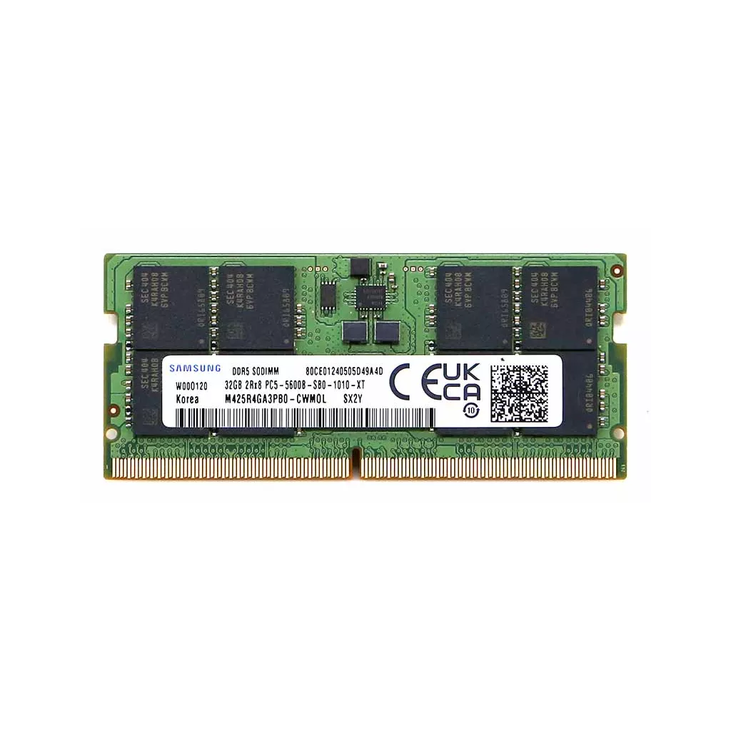 Samsung SAMSO5600/32, 32GB, DDR5, 5600MHz,  CL46, 1.1V Notebook Ram (M425R4GA3BB0-CWW0L)