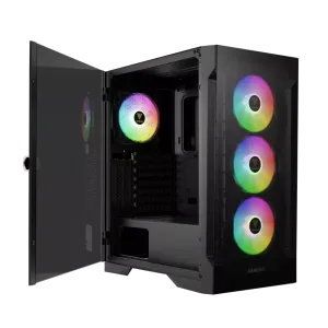 GAMDIAS TALOS E2 Elite, 850W, 80+ Bronze, Tempered Glass, ARGB, ATX GAMING KASA