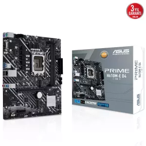 ASUS PRIME H610M-E D4 CSM DDR4 HDMI-DP PCIE 4.0 1700p mATX Kurumsal Anakart
