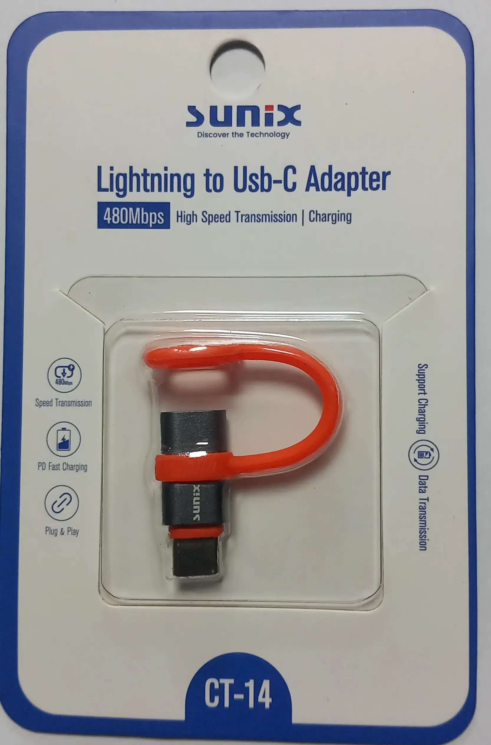 CT-14 Lightning to Type-C Adaptör