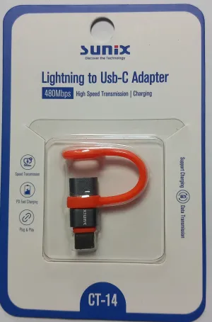 CT-14 Lightning to Type-C Adaptör