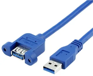 Alfais 4799 Usb 3.0 Panel Tipi Vida Girişli Dişi Erkek Uzatma Kablosu 2 Metre