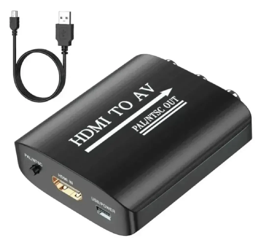 Alfais 4334 Hdmi To Av Rca Tos Çevirici Dönüştürücü Adaptör