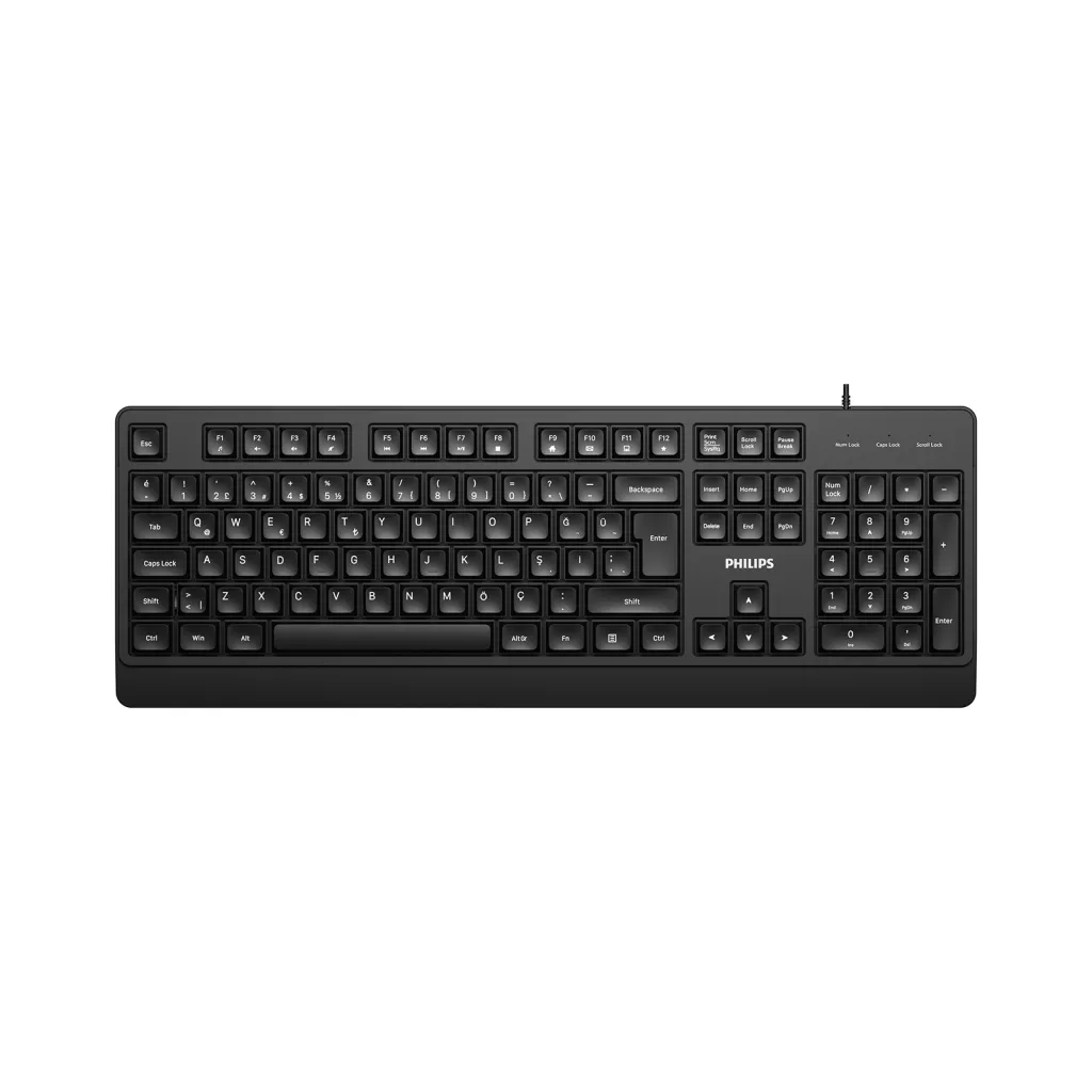 PHILIPS SPK6247B  Kablolu USB Q Trk Siyah Klavye