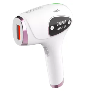 UMIE IPL98 Beyaz, 1Milyon Atım, Buzlu Quartz Tüp, 3 Başlık, 9 Hız Kademeli, IL Lazer Epilasyon Cihazı.