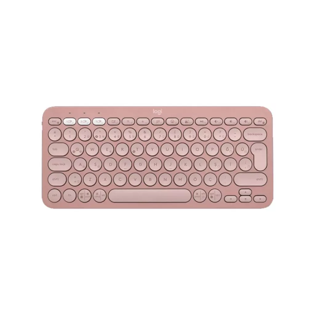 LOGITECH Pebble Keys 2 K380s Bluetooth Q Trk Rose Klavye (920-011861)