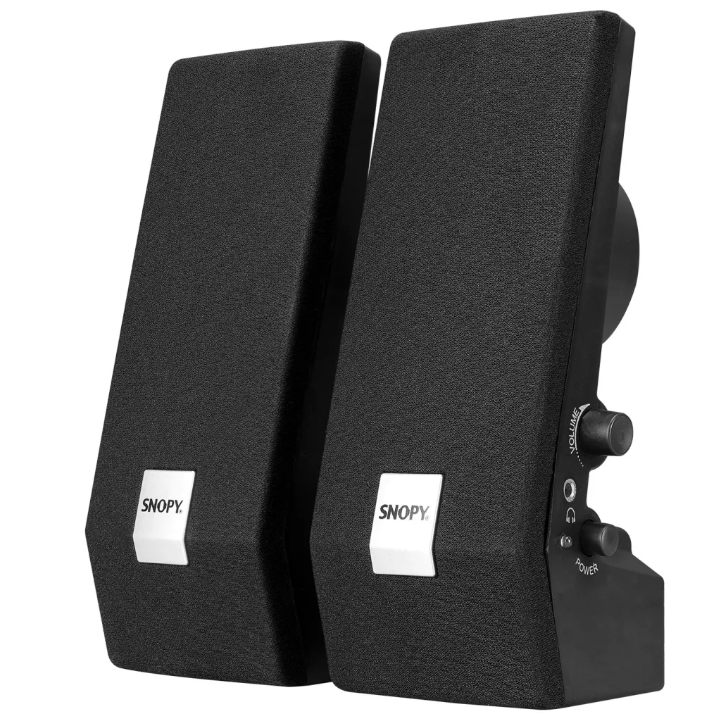 SNOPY SN-611, 6W, 1+1, Masaüstü, Speaker, AC 220V, (Siyah)