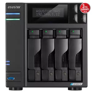 ASUSTOR AS6704T 4GB 4 BAY 2x 2.5GLAN DEPOLAMA ÜNİTESİ