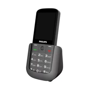 PHILIPS Xenium E227, 32Mb, Siyah, 32Mb Ram, 2,8inc Ekran, Arka Kamera, Çift Sim Desteği, FM Radyo, 1700mAh Pil, El Feneri, Türkiye KVK Garantili