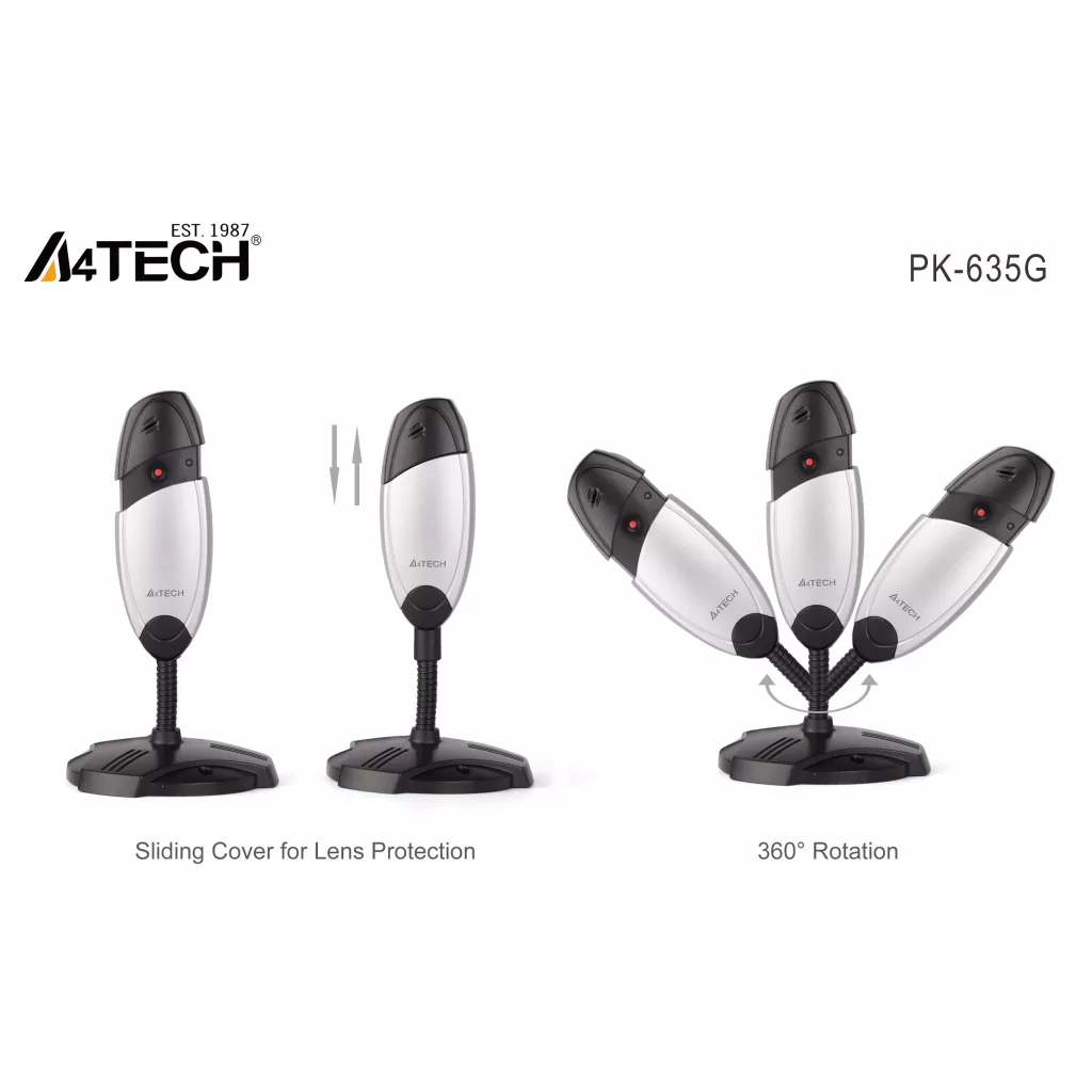 A4 TECH PK-635G 480p Anti-Glare Dahili Mikrofonlu Webcam