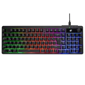 ACER eMachines, EAK860, Siyah, USB Kablolu, Rainbow Backlight, Membran Tuşlar, Türkçe Q, 100 Tuşlu, Gaming Klavye