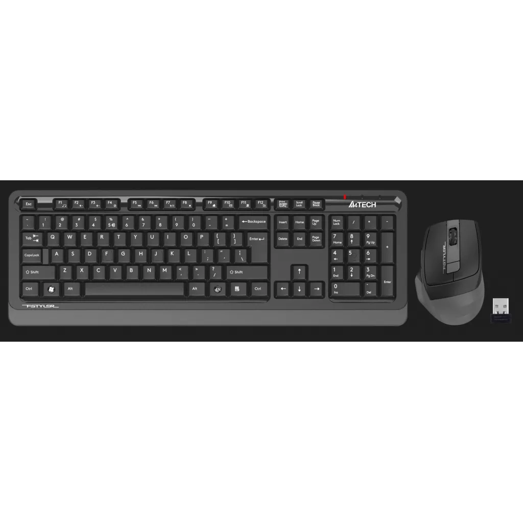 A4TECH FG1035 Kablosuz Q Trk Siyah/Gri Klavye - Mouse Set