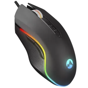 EVEREST SM-F09, TITANIO, RGB Aydınlatma, USB Kablolu, Programlanabilir 6 Tuşlu, Gaming Mouse, 7.200 DPI, Siyah