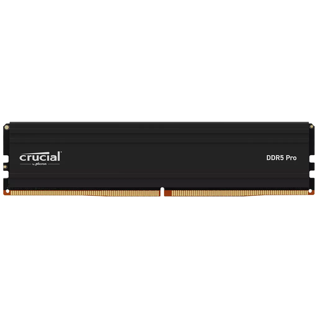 CRUCIAL CP16G64C38U5B PRO, Overclocking, 16GB, DDR5, 6400MHz, CL38, 1.1V, XMP 3.0, Desktop Ram (Soğutuculu)