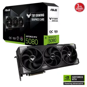 ASUS RTX5080 16GB TUF RTX5080-O16G GAMING GDDR7 256bit HDMI DP PCIe 5.0