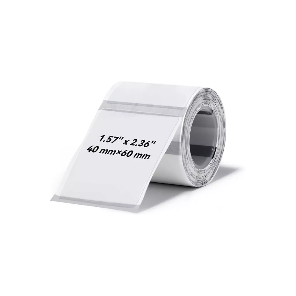 NIIMBOT T40 Etiket 40mm x 60mm 125 adet Şeffaf  (B1,B21S,B3S)