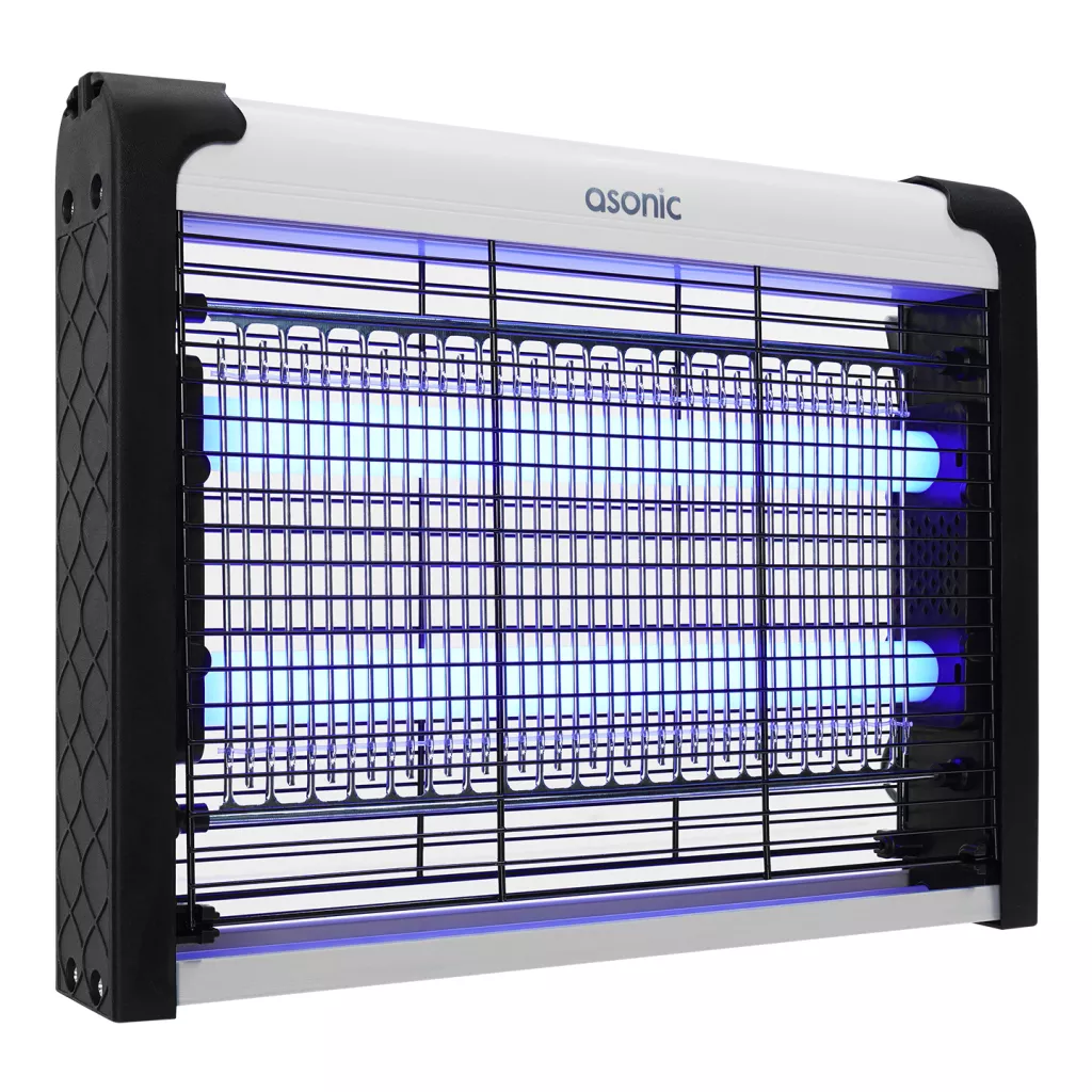 ASONIC AS-A28, Siyah, 4W, 2000V, Masaüstü, Zincir Askılı, 2adet UV Mor Işıklı, Siyah Kasa, Sinek Öldürücü