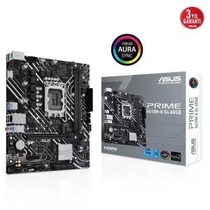 ASUS PRIME H610M-K ARGB DDR4 HDMI PCIe 16X v3.0 1700p mATX