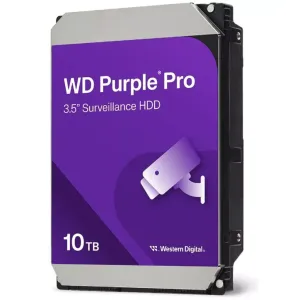 WD 3.5" 10TB PURPLE WD102PURX 7200RPM 256MB SATA-3 Güvenlik Diski