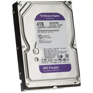 WD PURPLE 4TB 5400RPM 128MB SATA3 WD44PURZ 7/24 HDD RESMİ DİSTİ GARANTİLİ