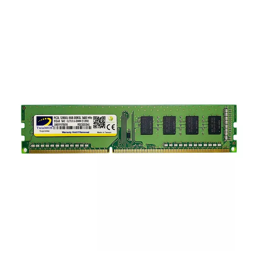 TWINMOS 8GB 1600MHz DDR3 1.35V PC Ram MDD3L8GB1600D
