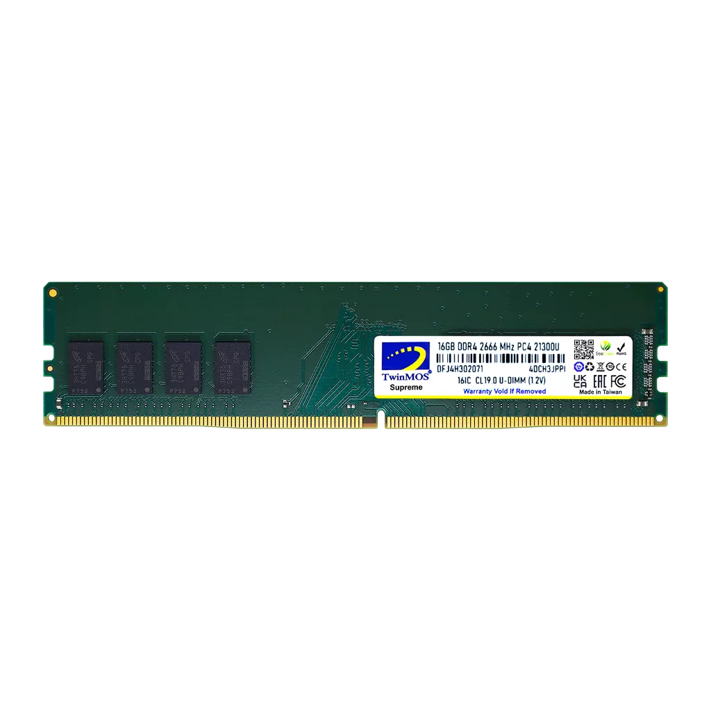 TWINMOS 16GB DDR4 2666MHZ PC RAM MDD416GB2666DWO