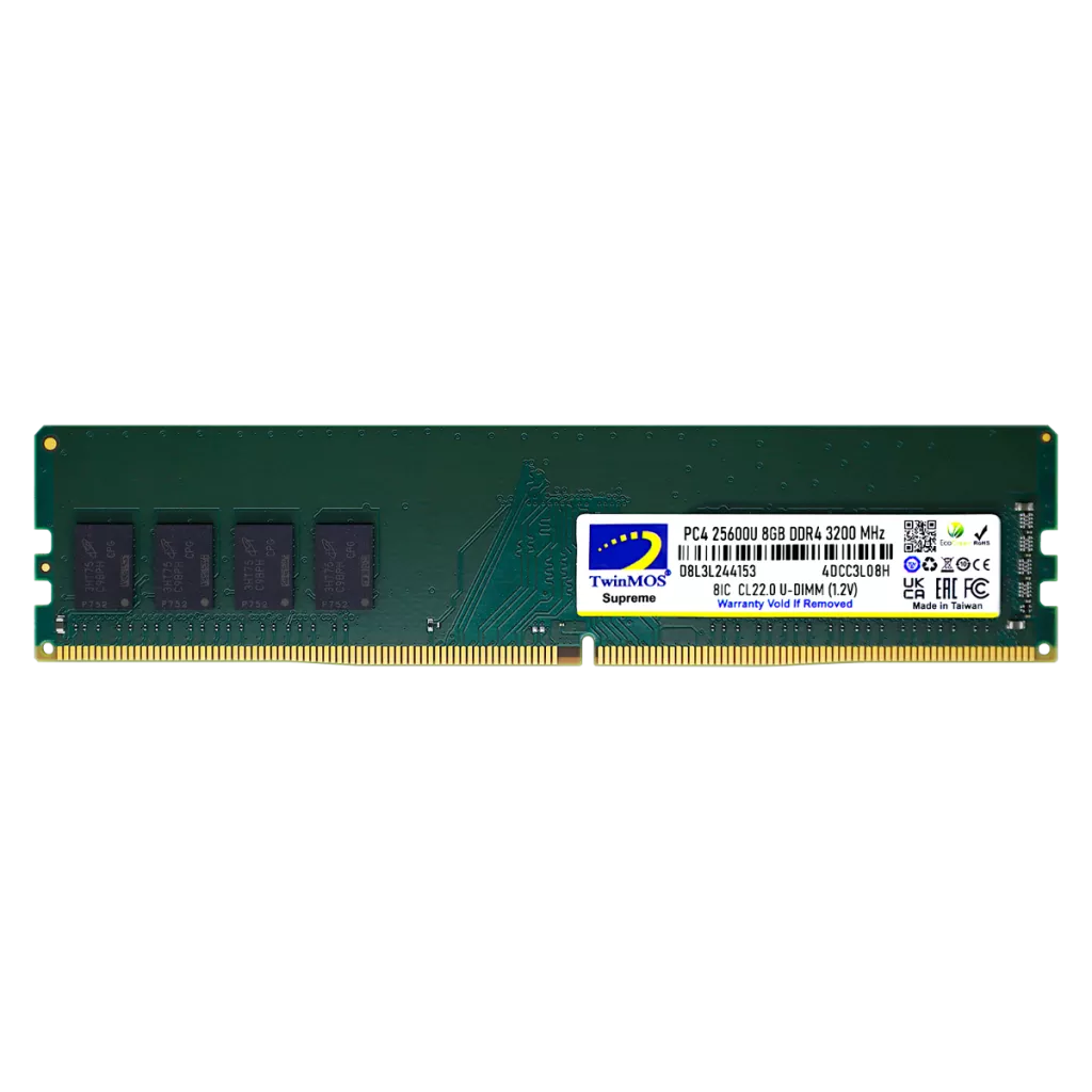 TWINMOS 8GB DDR4 3200MHZ PC RAM VALUE MDD48GB3200D