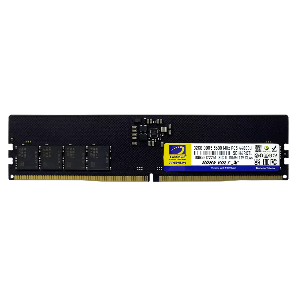 TWINMOS 32GB DDR5 5600MHZ PC RAM VALUE TMD532GB5600U46WO