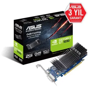 ASUS GT1030 2GB GT1030-SL-2G-BR DDR5 64bit HDMI DVI PCIe 16X v3.0 Fansız