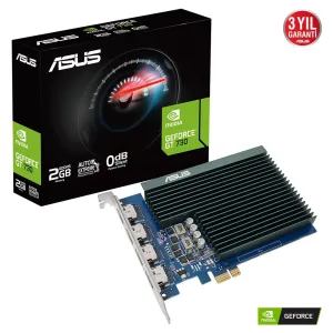ASUS GT730 2GB 4H-SL-2GD5 GDDR5 64bit 4X HDMI PCIe 16X v2.0 Fansız 