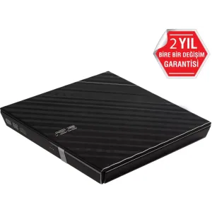 ASUS 8x SDRW-08D2S-U USB 2.0 Slim Harici DVD Yazıcı Siyah